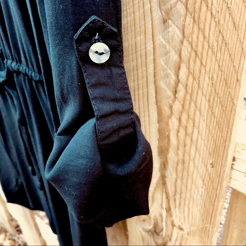 Michael Stars roll up elbow sleeve shirt dress XS - Picture 5 of 8